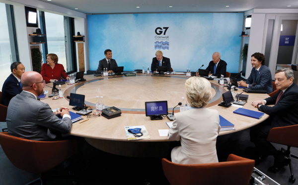 G7: les dirigeants se retrouvent en personne pour parler vaccins et climat, une première depuis la pandémie