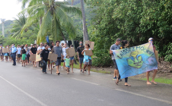 Des associations manifestent contre la  modification du PGA du côté de Maharepa
