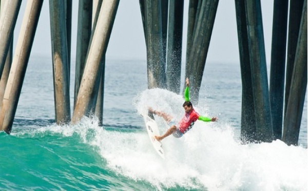 Surf-Vans US Open of Surfing, Michel Bourez passe le round 1.