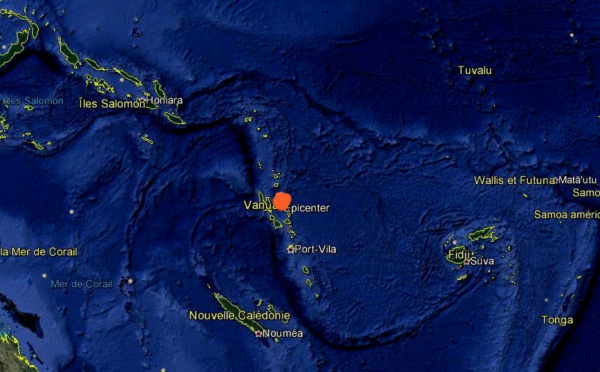 Fort séisme au Nord-est de Vanuatu