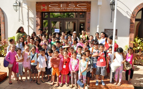 Une centaine d'enfants du centre aéré de Ste Thérèse en visite au CESC