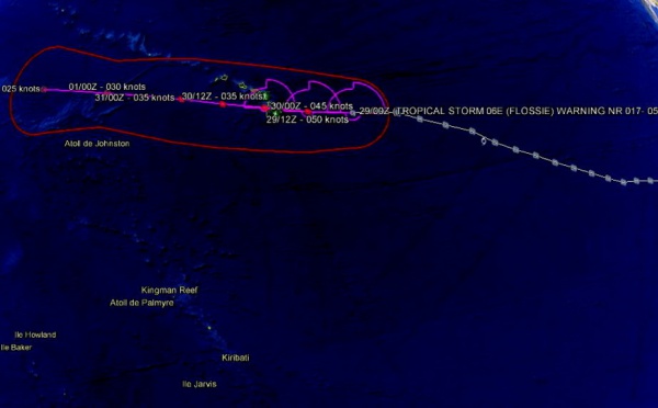 Hawaii se prépare à affronter le cyclone « Flossie »