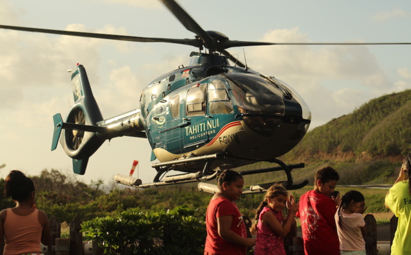 Aux Marquises, les hélicoptères ont pris le relais
