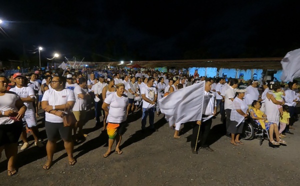 Taputapuatea marche contre la violence