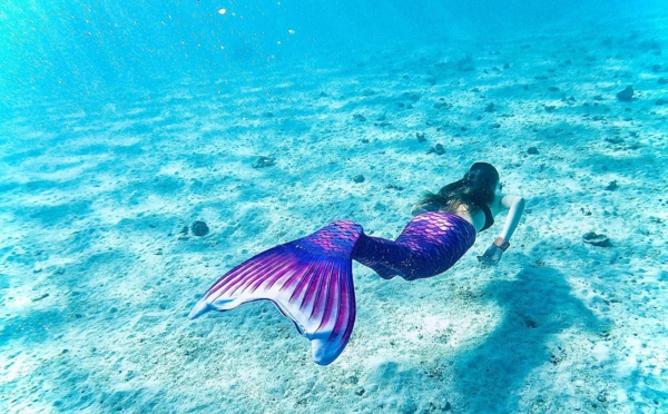Le "mermaiding" proposé à Moorea 