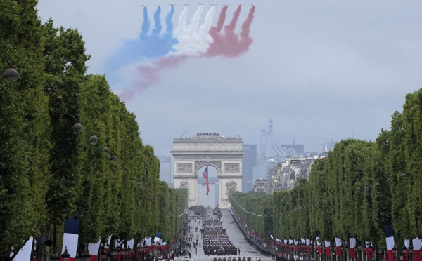 Dernier défilé militaire du quinquennat Macron à Paris pour le 14 Juillet