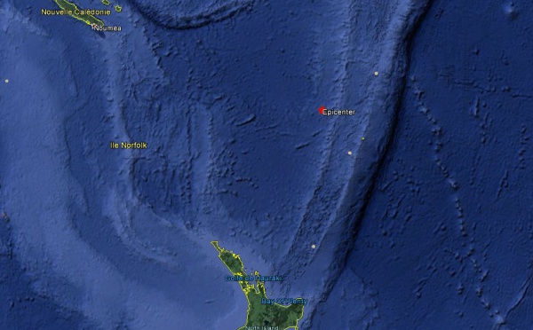 Séisme de magnitude 6,1 au Nord de la Nouvelle-Zélande