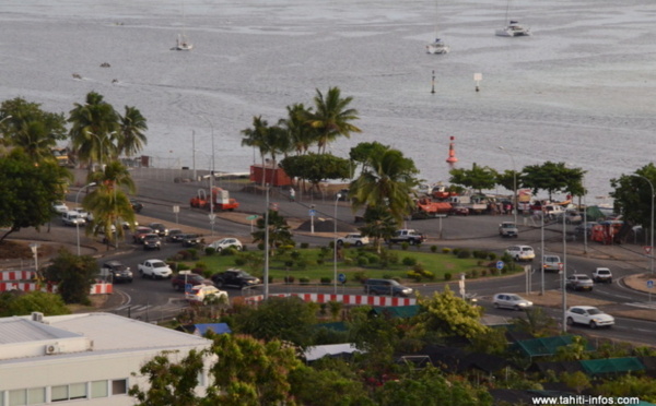 Giratoire de Punaauia: la déviation commencera jeudi matin à 5 heures