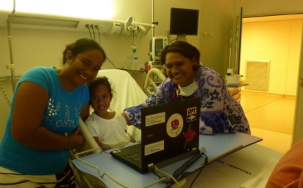 L‘Association Docteur Souris connecte les enfants hospitalisés en pédiatrie au CHPF du TAAONE