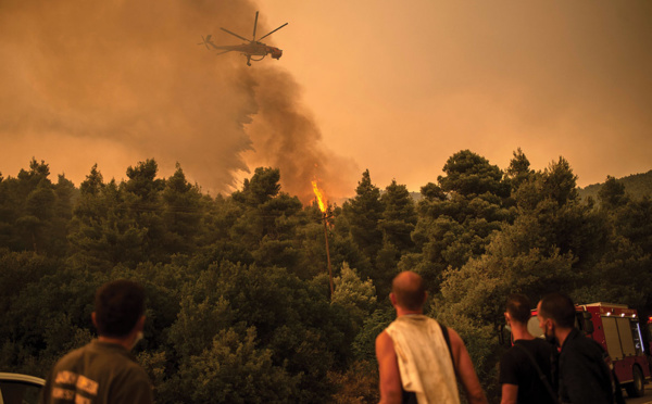 Grèce : nouvelles évacuations dans l'île d'Eubée et au nord-ouest d'Athènes