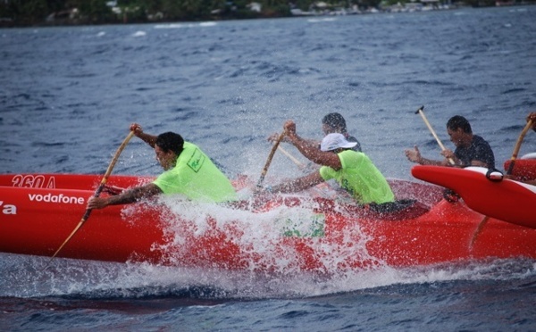 Va’a V6 ‘Te Toa Hoturoa’ : Victoire de Shell-Vodafone devant Team Opt avec 4’17 d’avance