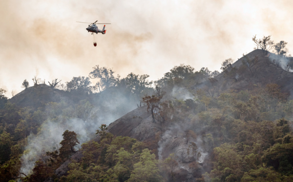 Tearatapu ravagée par les flammes