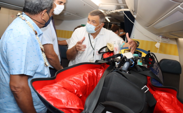 Evacuation sanitaire de huit patients Covid vers Paris