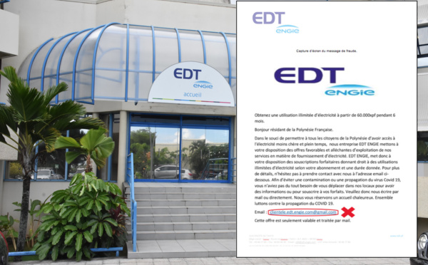 Fausse offre d'EDT mais vraie escroquerie