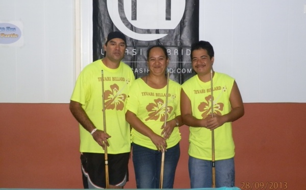 Tournoi Fédéral de billard à la 9 américaine ‘’ Salle Ruahe Pool’’ à Faa’a
