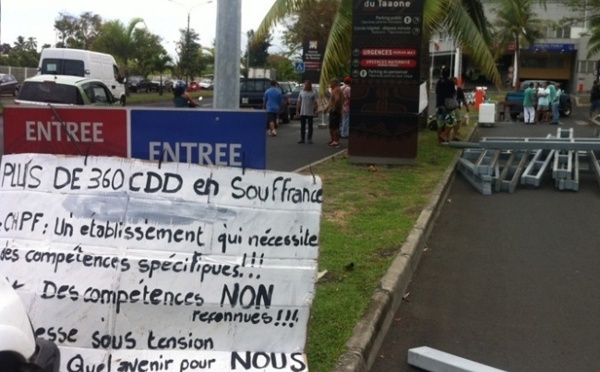 Le barrage de l'hôpital a tenu toute la journée