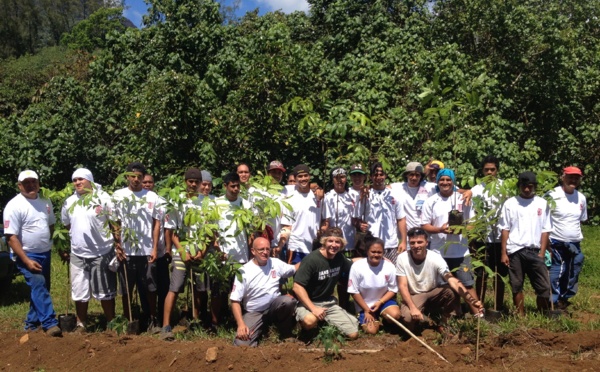 Journées de l’environnement : des adolescents de Moorea  sensibilisés aux métiers de la terre.