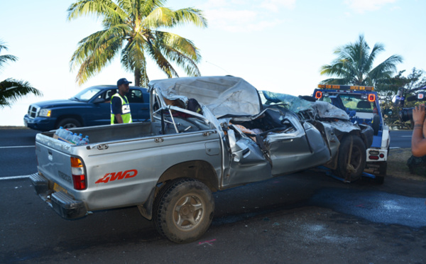 Eboulement sur la chaussée près des grottes de Maraa, un homme grièvement blessé