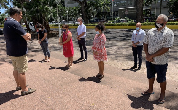 ​L'Unsa Éducation rend hommage à Samuel Paty à Papeete