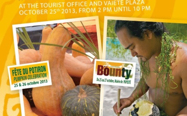 Mahana Pae vendredi 25 octobre autour du thème "Te mautini 'e te 'uru – Le potiron et le fruit de l'arbre à pain"