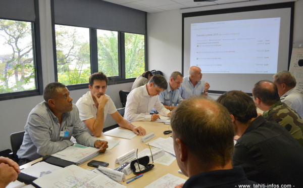 Un exercice cyclonique pour se mettre dans le bain de la saison