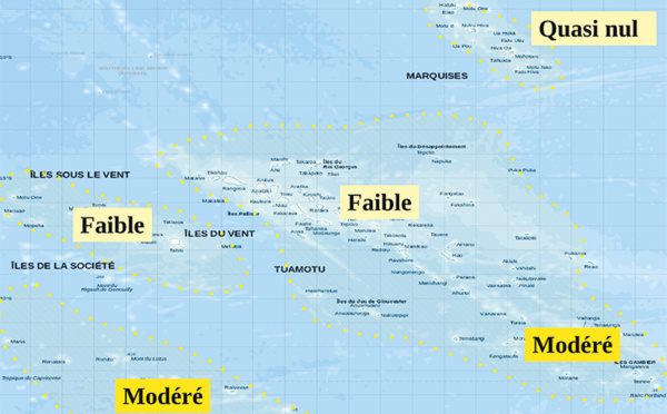 Le risque cyclonique reste faible en Polynésie