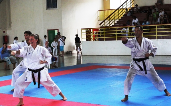 Karaté – Première journée Kata au gymnase d’Arue, une quarantaine de participants