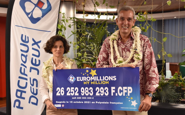 Une Polynésienne remporte le record de l'Euromillions à 26 milliards