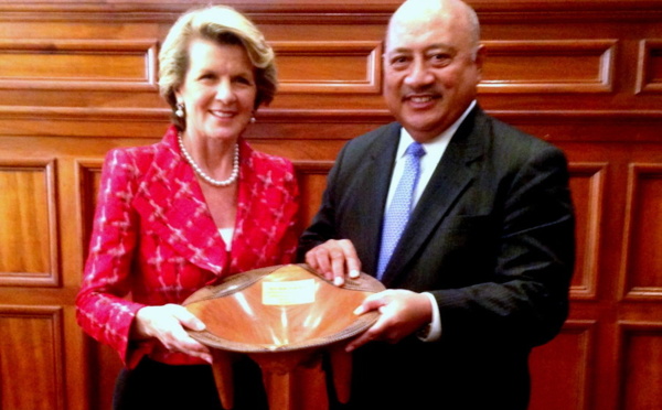 Brève rencontre entre chefs de diplomatie fidjienne et australienne