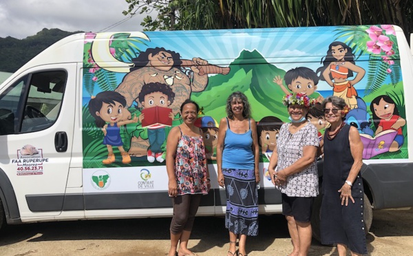 ​Le bibliobus de Moorea reprend des couleurs