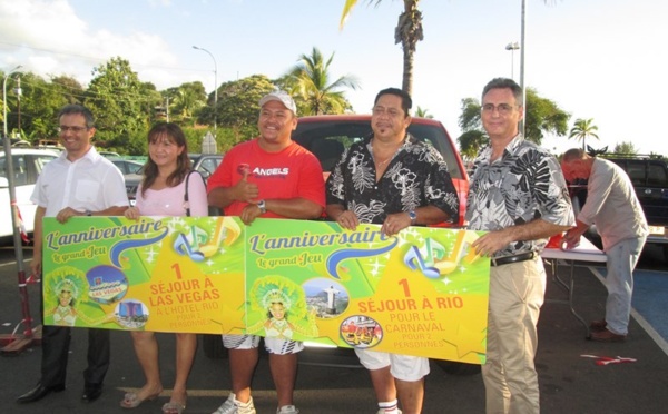 Jeu Anniversaire Carrefour : Tumoana Tamaititahio gagne la "clé" du bonheur.