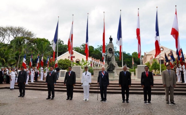 Lionel Beffre préside la 95ème anniversaire de l'Armistice de 1918 à Papeete