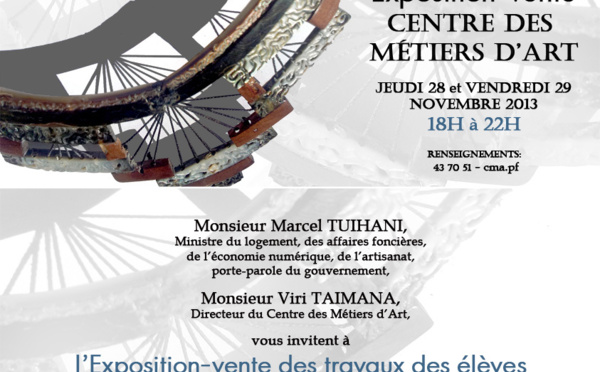 Exposition-vente au Centre des Métiers d'Art