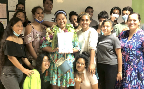 Titaua Peu inspire les collégiens de Rikitea