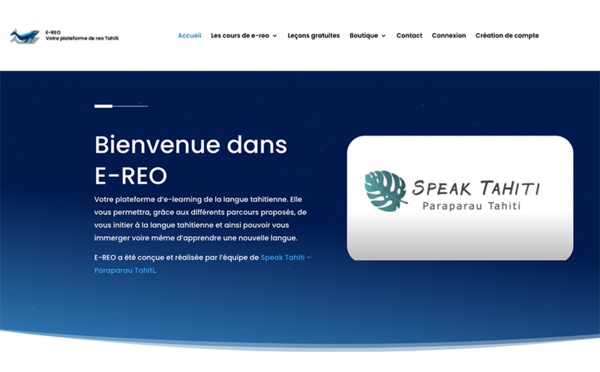 ​E-reo, te tahua natirara 'āpī a te taiete Speak Tahiti