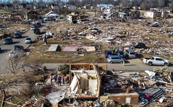 Dans les ruines de Dawson Springs, un désespoir mêlé de courage