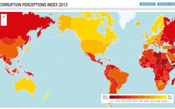 Classement mondial de la corruption : la Nouvelle-Zélande au top, la Papouasie tout en bas