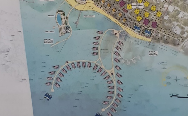 Projet de 42 pilotis à l'hôtel Kia Ora de Rangiroa