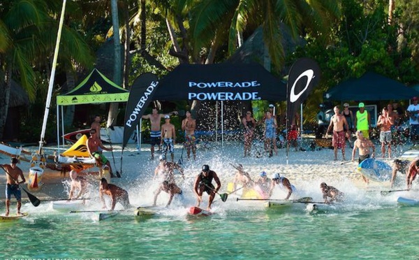 SUP Ironmana à Bora : Moehau Gould gagne devant une vingtaine d’étrangers
