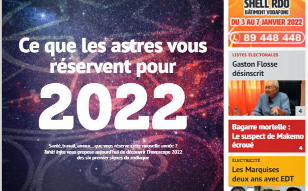 TAHITI INFOS N°2062 du 03 janvier 2022