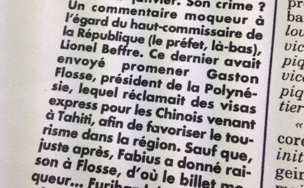 Polynésie 1ère : le Canard épingle la mise à pied de Yann Perez