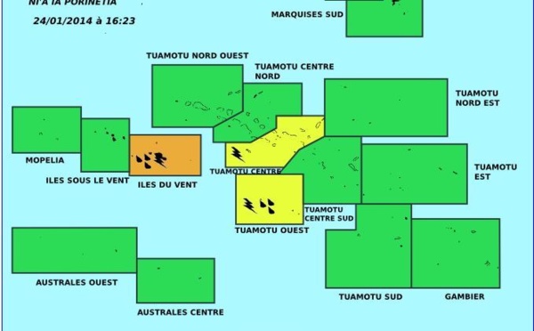Météo: vigilance orange sur les îles du vent, phénomène de fortes pluies en cours