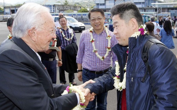Mahana Beach et ferme aquacole : deux délégations chinoises séjournent à Tahiti (communiqué)