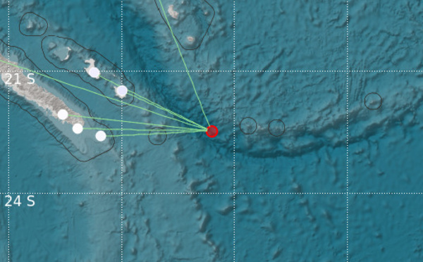 Nouvelle-Calédonie: séismes en série au large des îles Loyauté