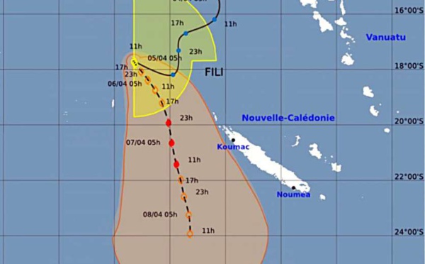 Alerte cyclonique dans le nord de la Nouvelle-Calédonie menacée par la dépression Fili