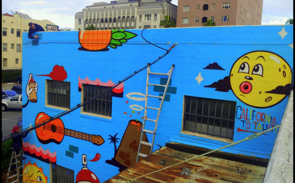 Du Street Art pour Tahiti en Californie 
