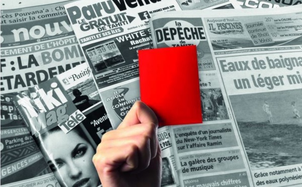 Média Polynésie : "Carton rouge" pour la presse locale