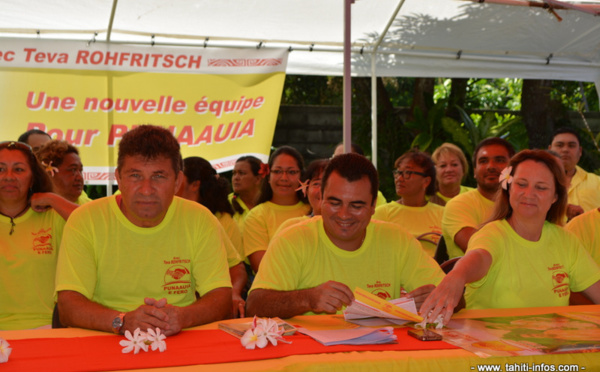 Municipales : Teva Rohfritsch présente sa «nouvelle équipe pour Punaauia»