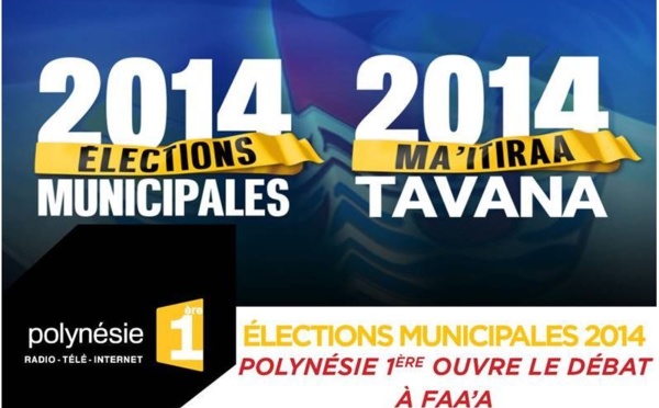 Municipales: débat en direct à Faa'a jeudi à 19h30 sur Polynésie 1ère