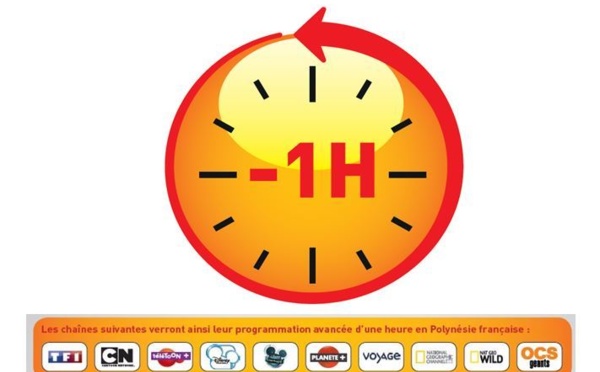 10 chaînes du bouquet TNS avancent leur programmation d’une heure